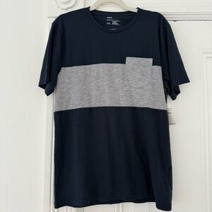 🦊 Nordstrom Navy and Gray Short Sleeve Tee